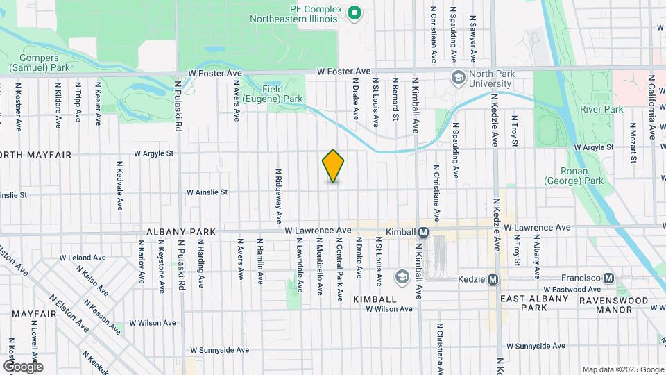 3603 W Ainslie St Mapa y Detalles de la Ubicación