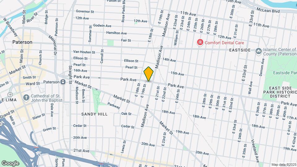 252 Park Ave Map and Location Details