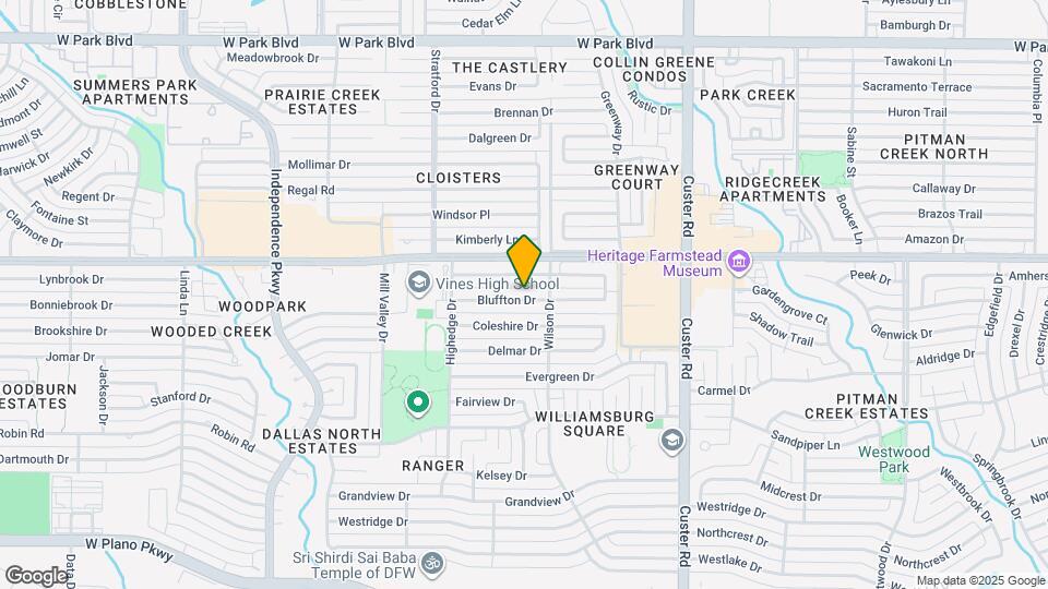 2413 Bluffton Dr Map and Location Details