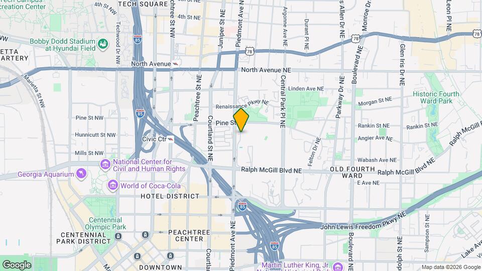 450 Piedmont Map and Location Details