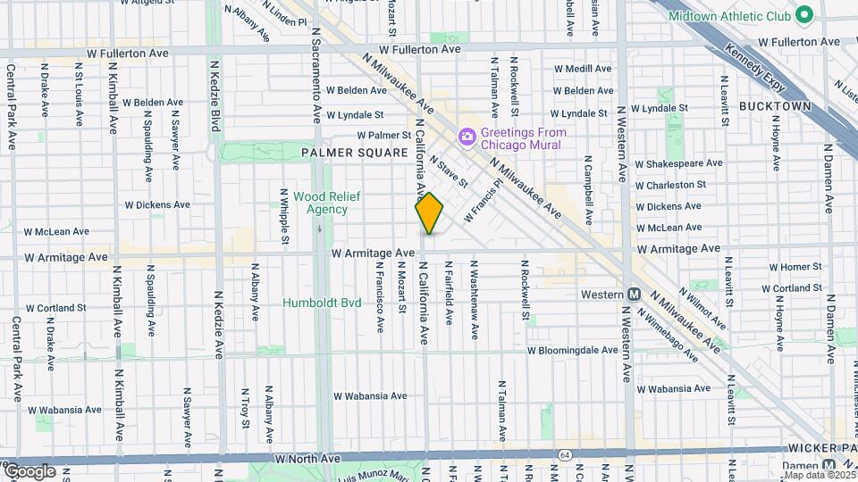 2011 N California Ave Map and Location Details