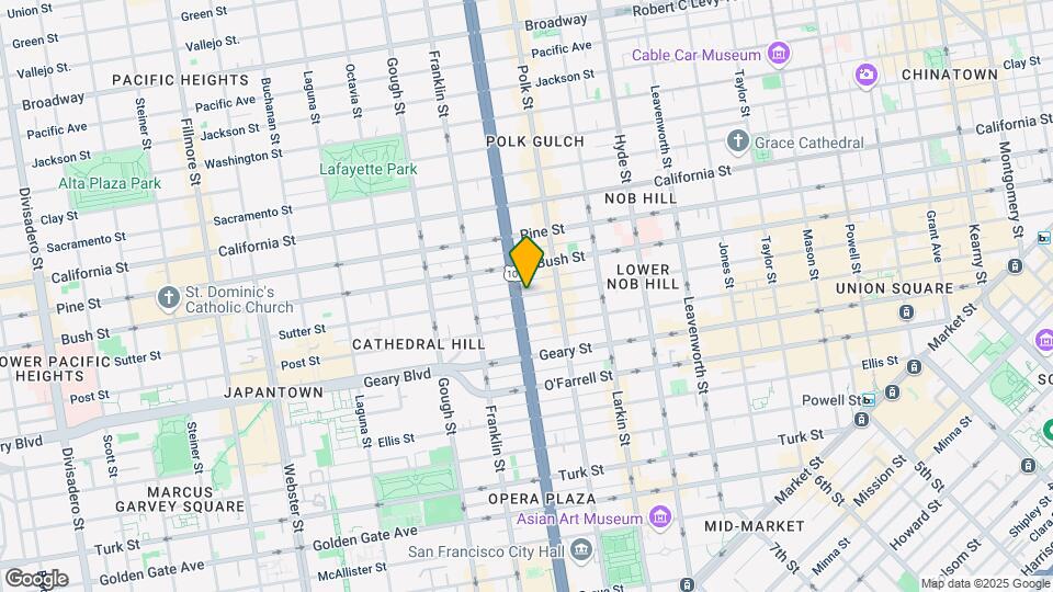 1285 Sutter St Mapa y Detalles de la Ubicación