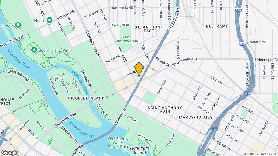 507-513 Central Ave NE Map and Location Details