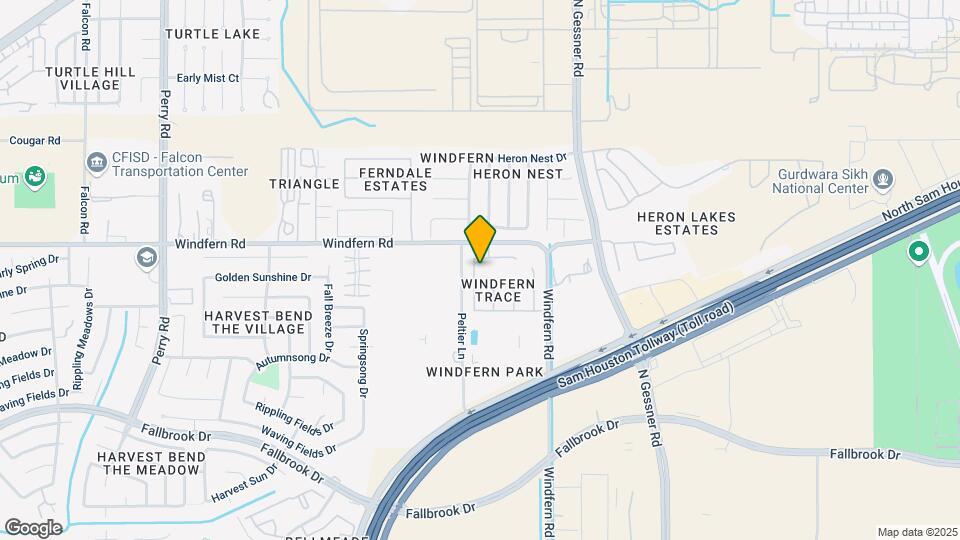 10926 Windfern Lakes St Map and Location Details