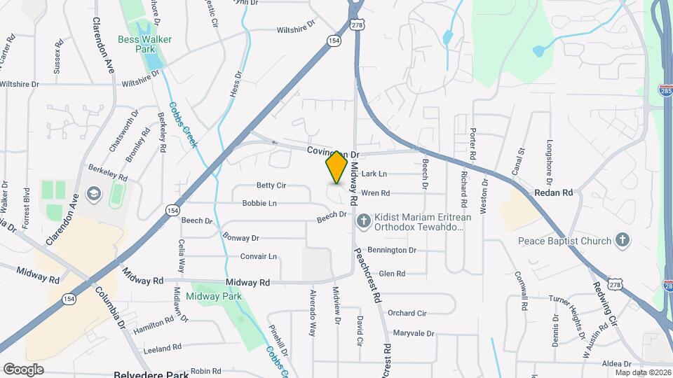 1224 Crescentwood Ln Mapa y Detalles de la Ubicación