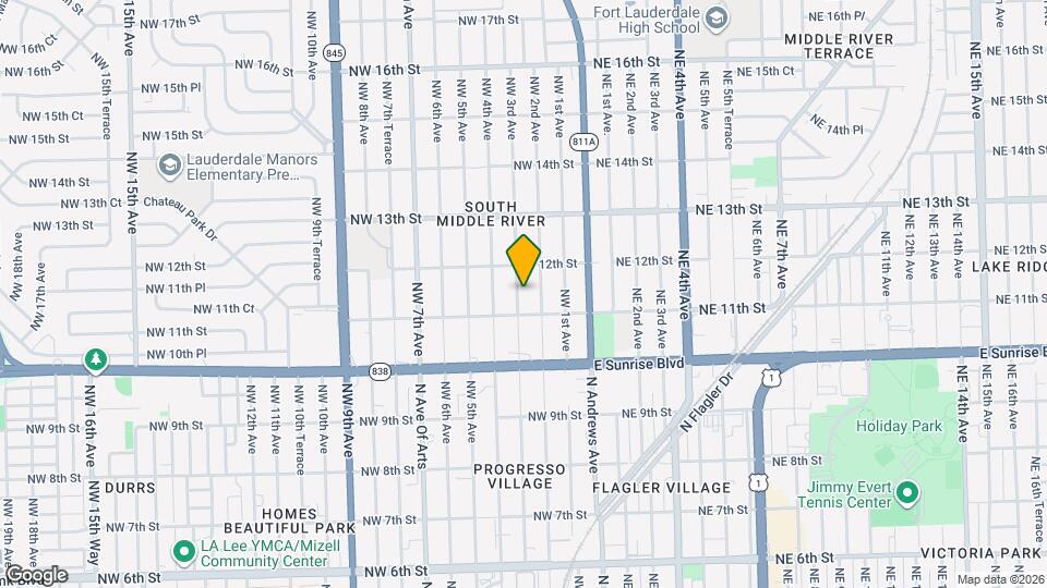 1120 NW 3rd Ave Map and Location Details