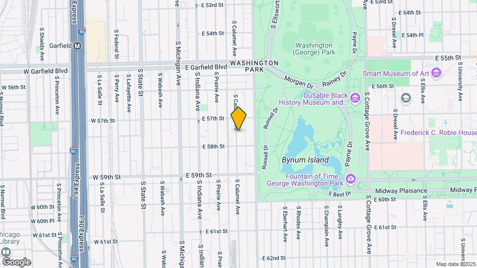 5735 S Calumet Ave Map and Location Details