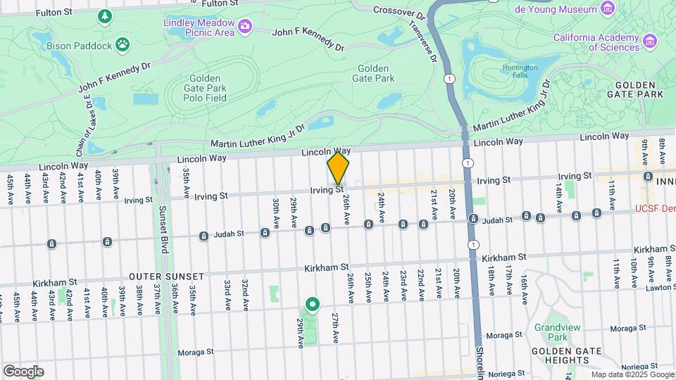 2547 Irving St Map and Location Details