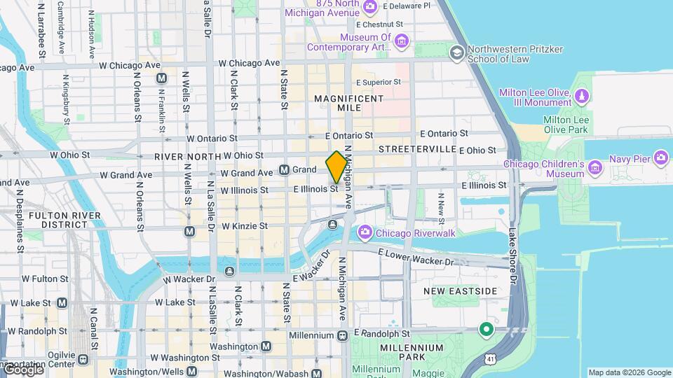 109 E Illinois St, Unit 1912 Map and Location Details