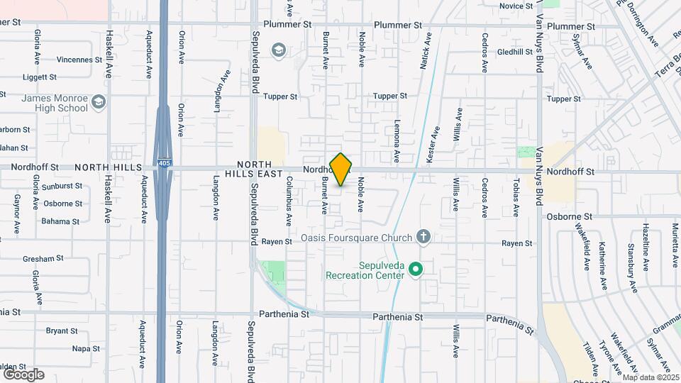 Burnet Avenue Mapa y Detalles de la Ubicación