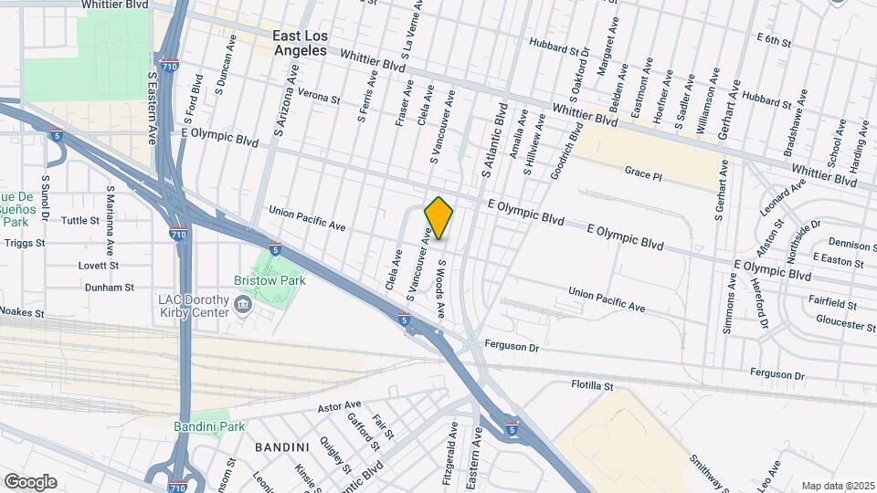 1273 S Woods Ave Map and Location Details