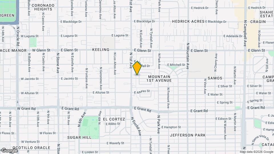 2601 N Euclid Ave Map and Location Details