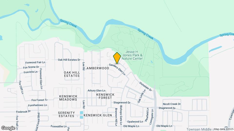 8107 Sanders Glen Ln Map and Location Details