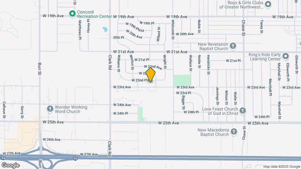 4134 W 23rd Ave Map and Location Details