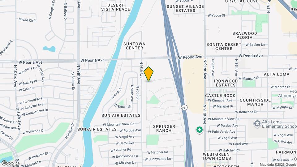 10225 N 94th Ln Map and Location Details