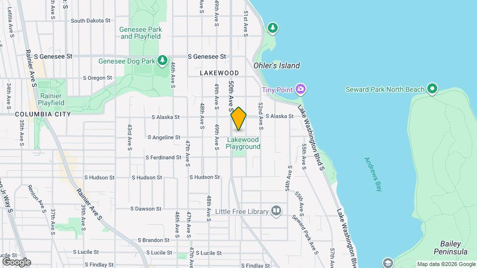 5008 S Angeline St Map and Location Details