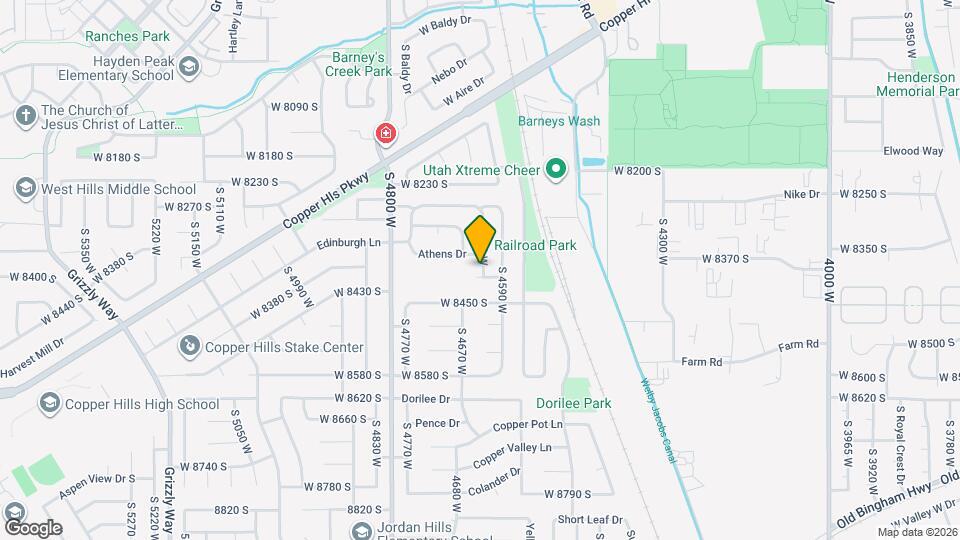 8384 S Etude Dr Mapa y Detalles de la Ubicación