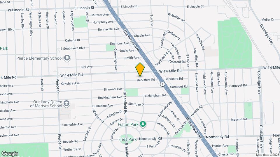 4412 Berkshire Rd Map and Location Details