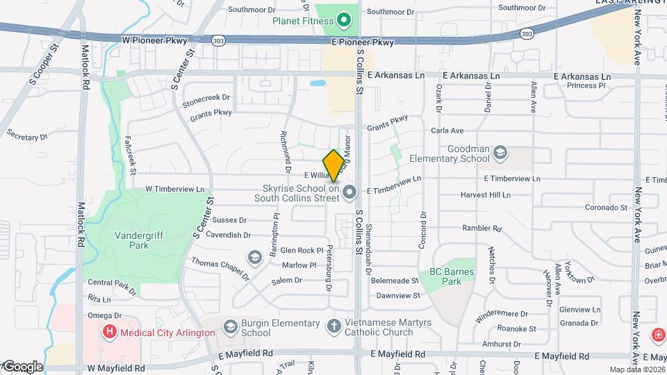 803 E Timberview Ln Map and Location Details