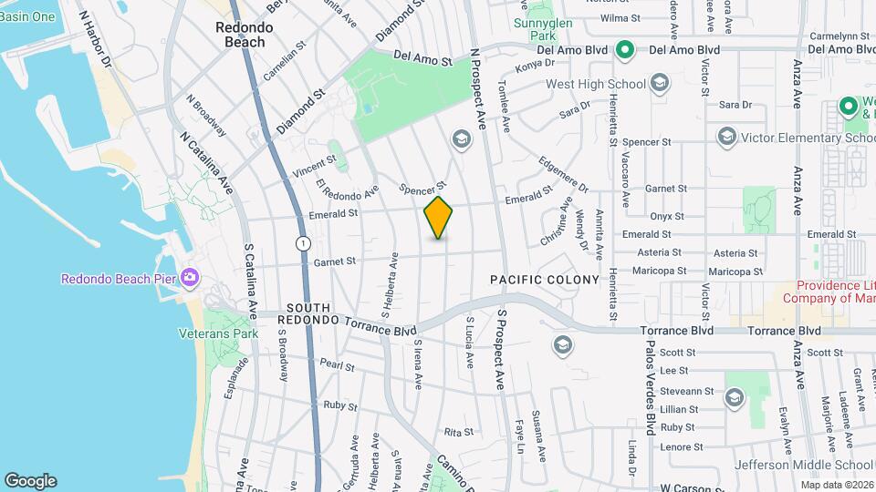 125 S Juanita Ave Map and Location Details