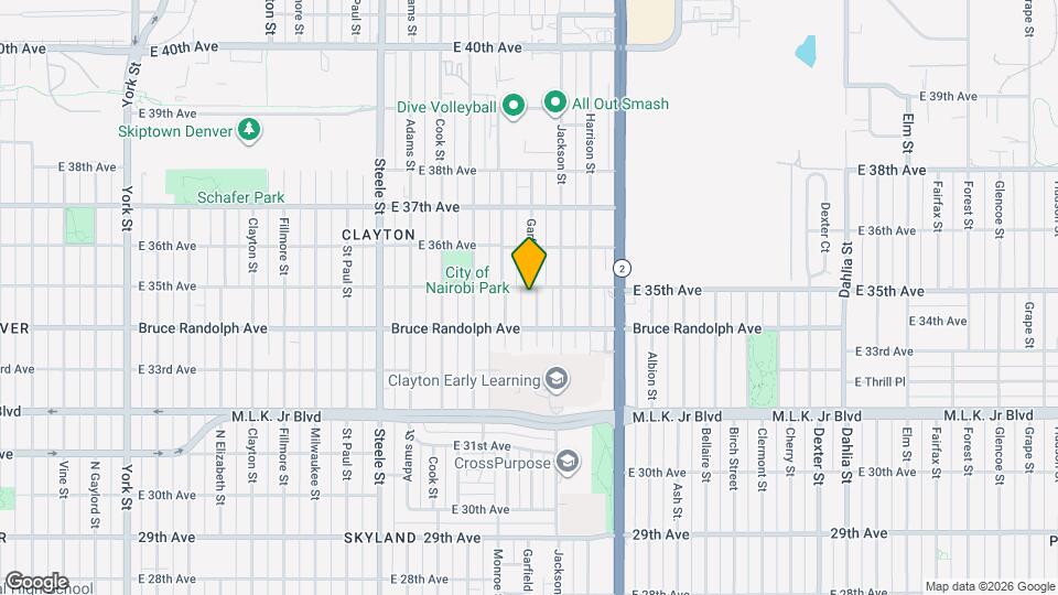 3447 Garfield St Map and Location Details