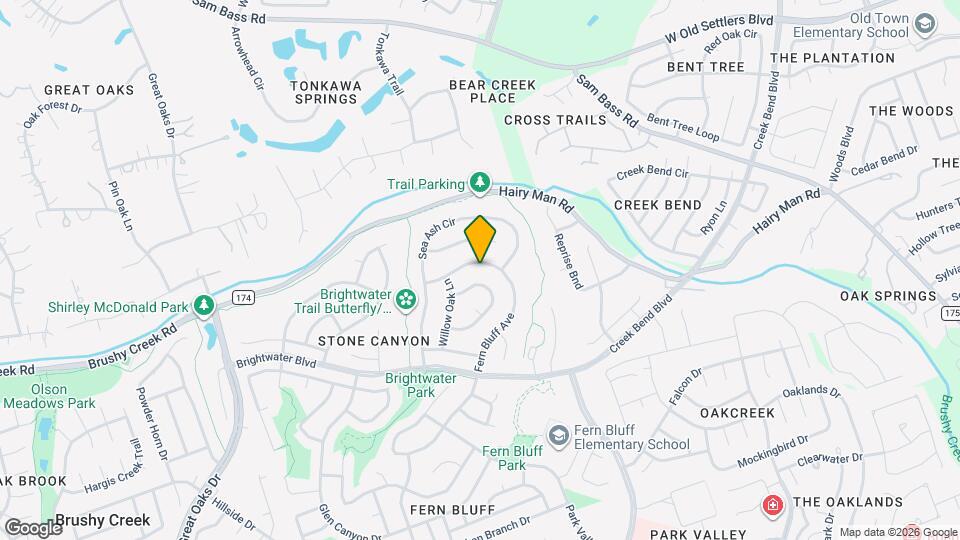 8216 Fern Bluff Ave Map and Location Details