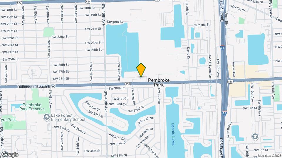 5010 SW 37th St Map and Location Details