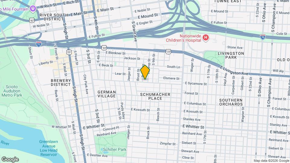 370 E Sycamore St Map and Location Details