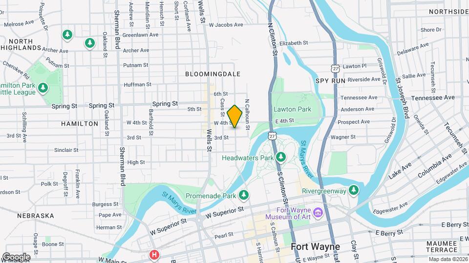 1415 N Harrison St Mapa y Detalles de la Ubicación