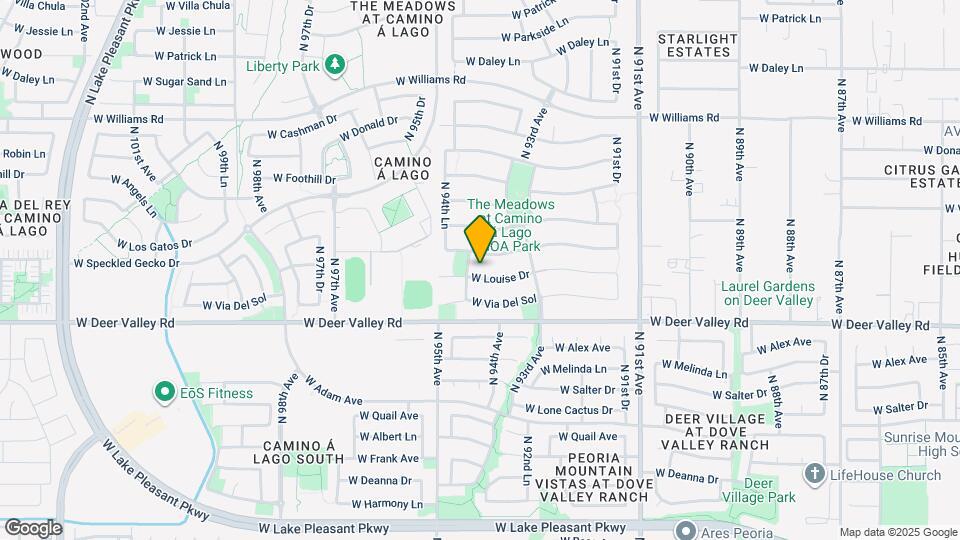 9382 W Louise Dr Map and Location Details