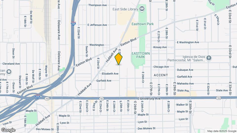 1412 E 25th St Map and Location Details