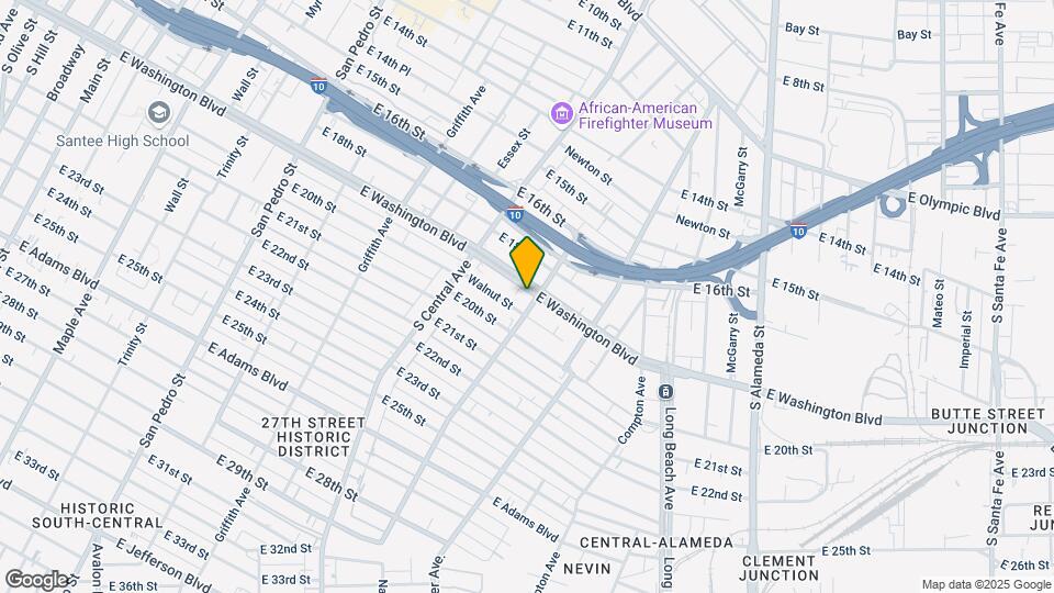 1372 E Washington Blvd Map and Location Details