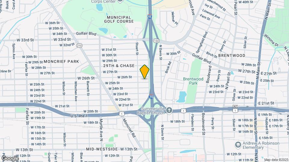 1029 W 25th St Map and Location Details