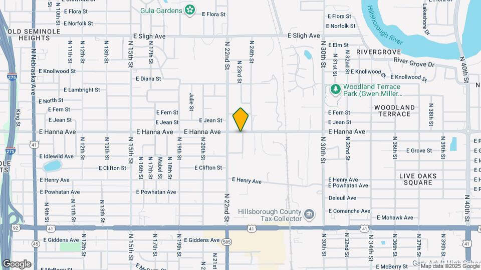 2211 E Hanna Ave Map and Location Details