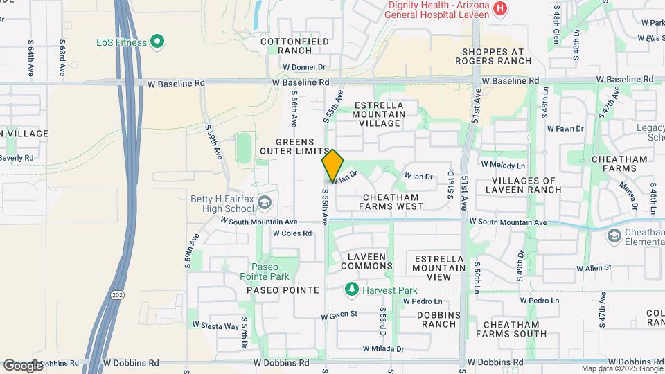8038 S 54th Ln Map and Location Details