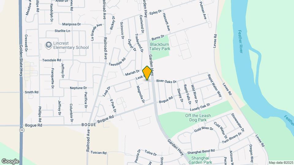 1640 Oleander Dr Map and Location Details