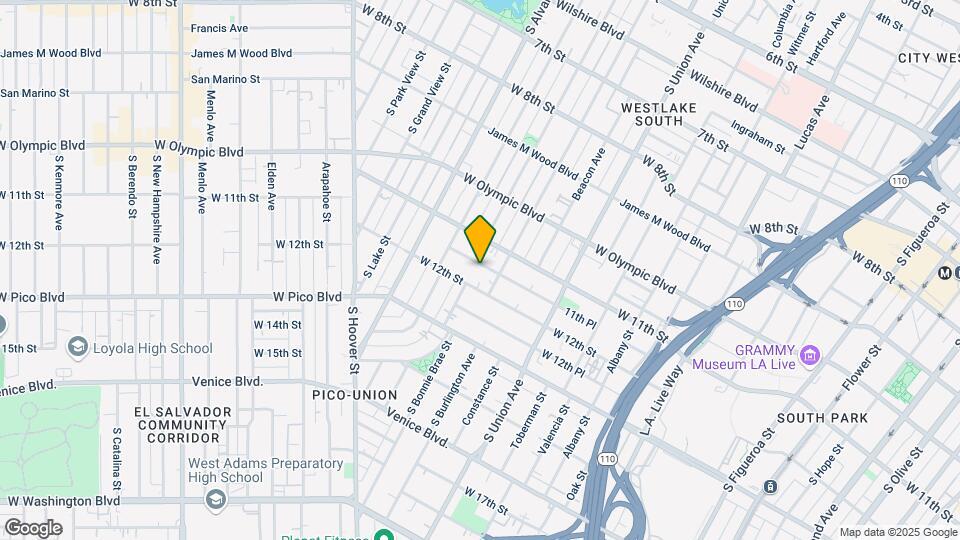 1820 W 11th Pl Mapa y Detalles de la Ubicación