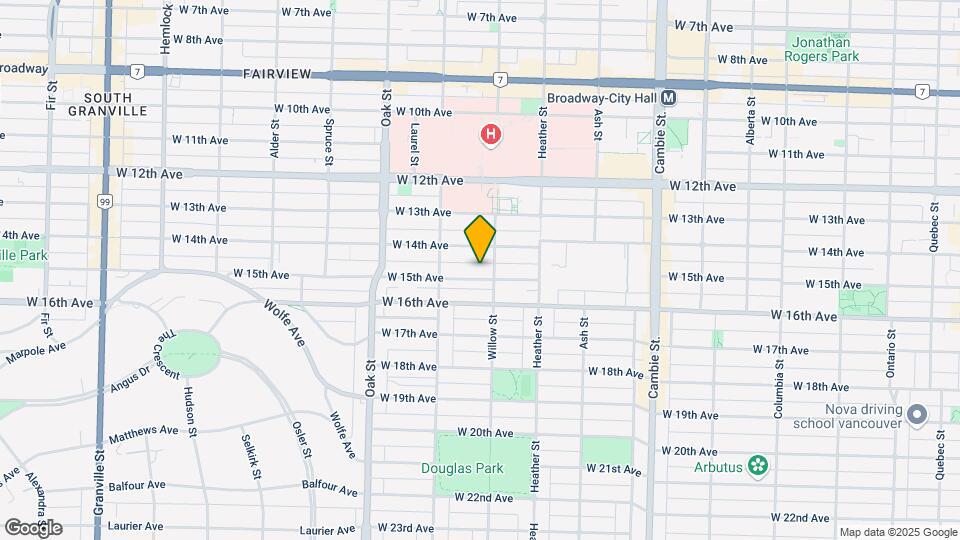 825 W 15th Ave Map and Location Details
