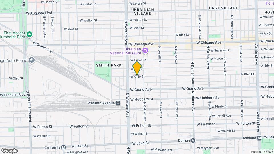 2327 W Ohio St, Unit 1F Mapa y Detalles de la Ubicación