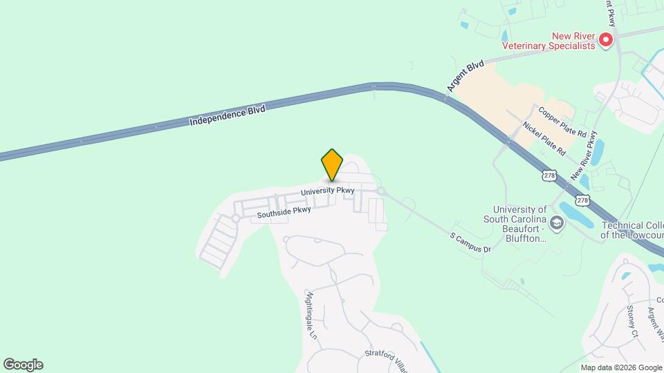 168 University Pkwy Map and Location Details