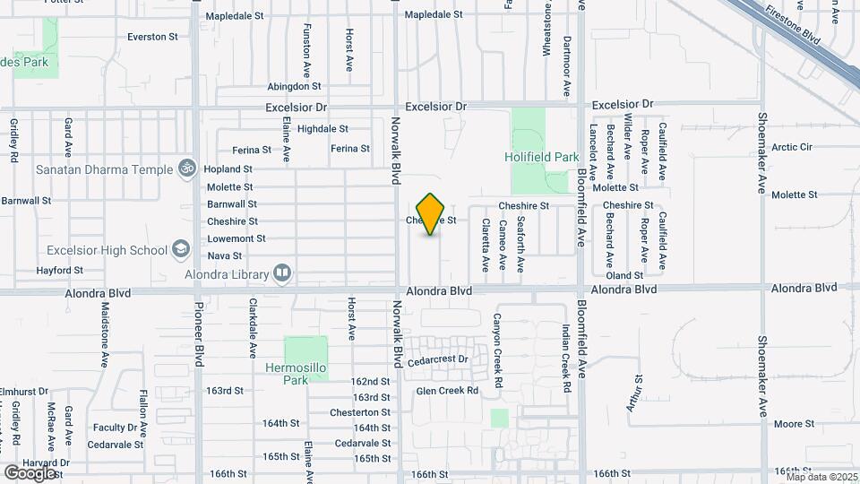 15521 Belshire Ave Map and Location Details