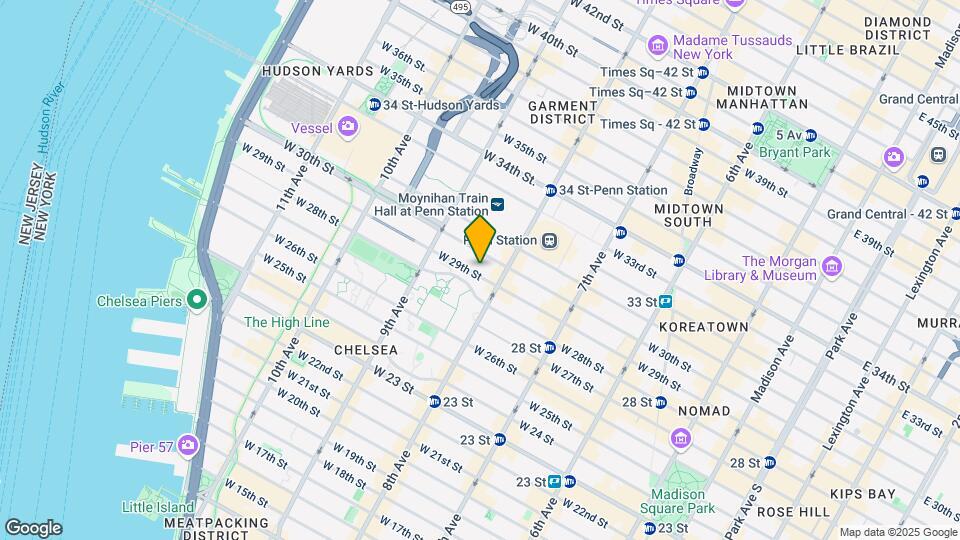 315 W 29th St Mapa y Detalles de la Ubicación