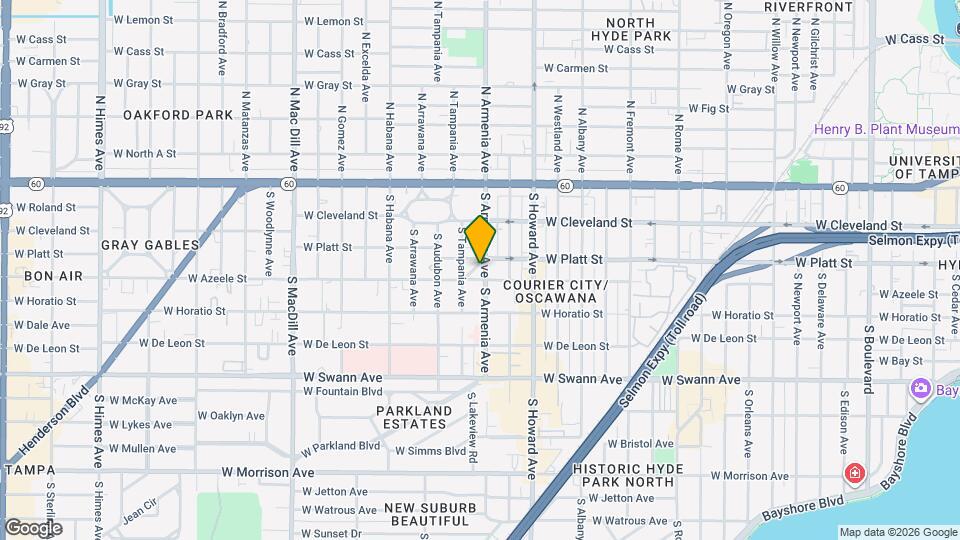 2511 W Azeele St Map and Location Details