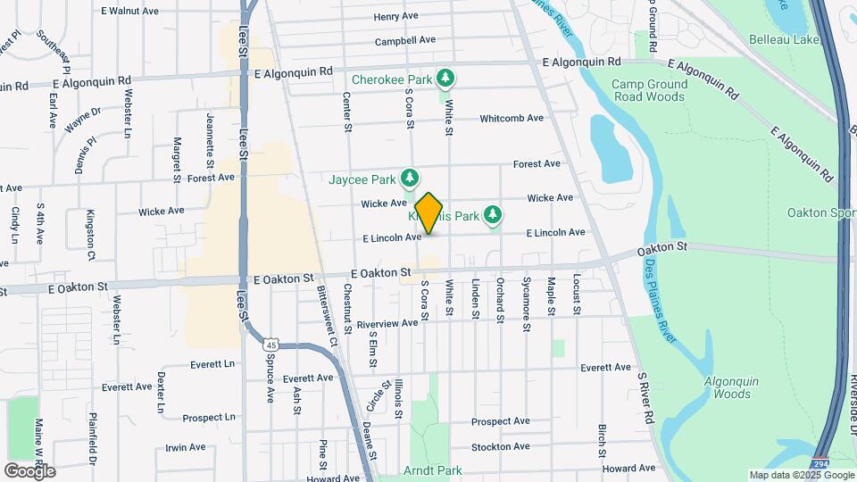1529 E Lincoln Ave Map and Location Details
