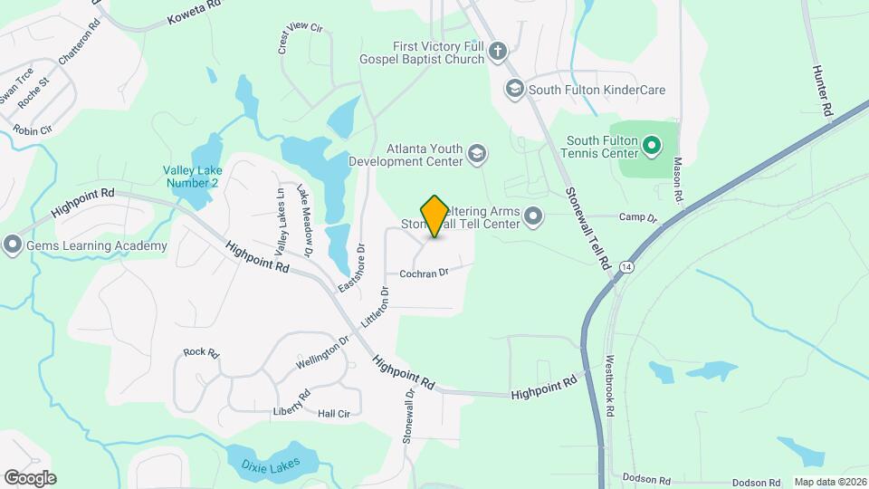 5565 Hillcrest Dr Map and Location Details