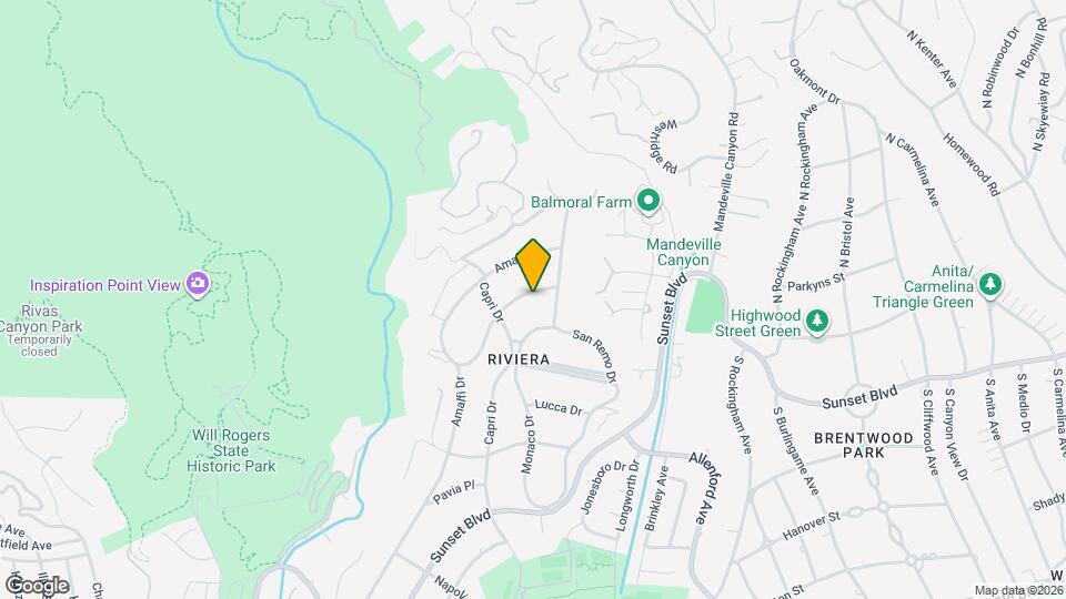 1580 Sorrento Dr Map and Location Details