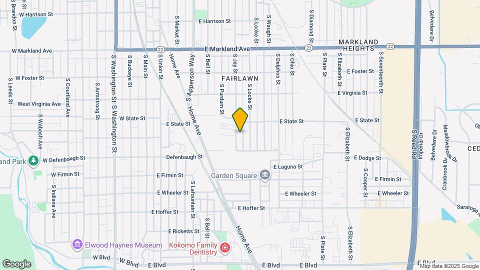 1330 S Jay St Map and Location Details
