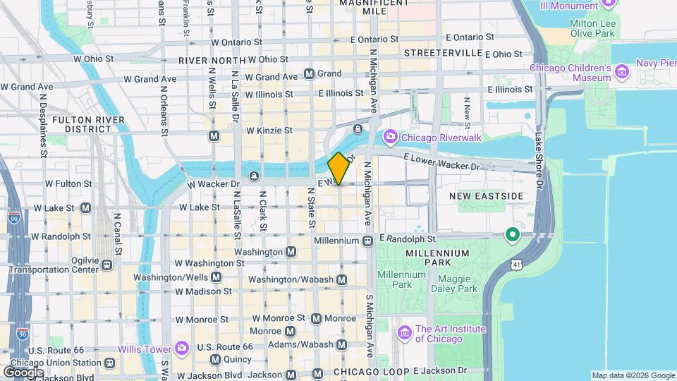 280 N Wabash Ave Map and Location Details