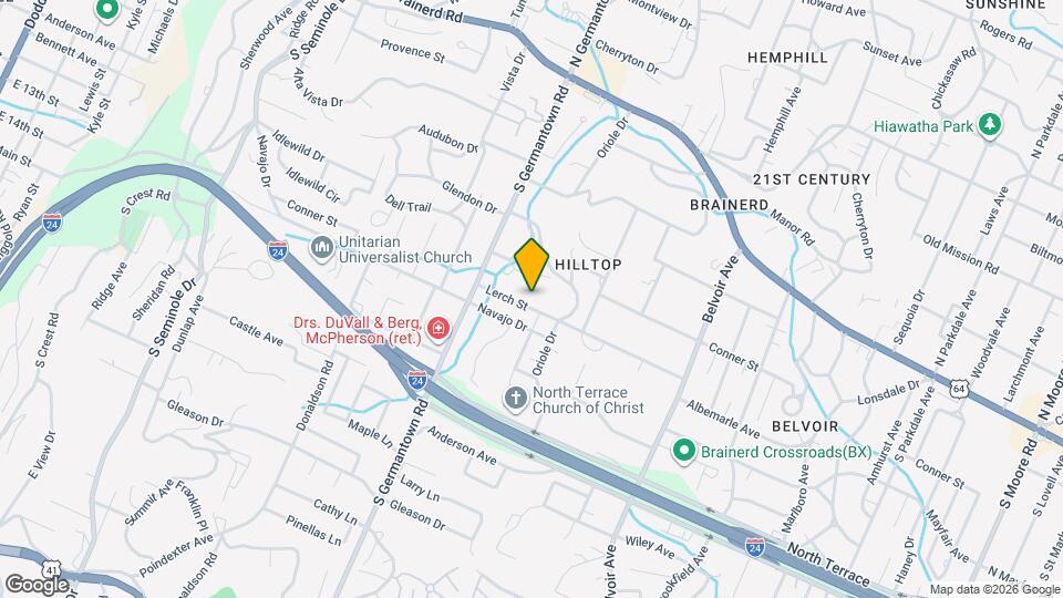 3621 Lerch St, Unit Unit B Map and Location Details