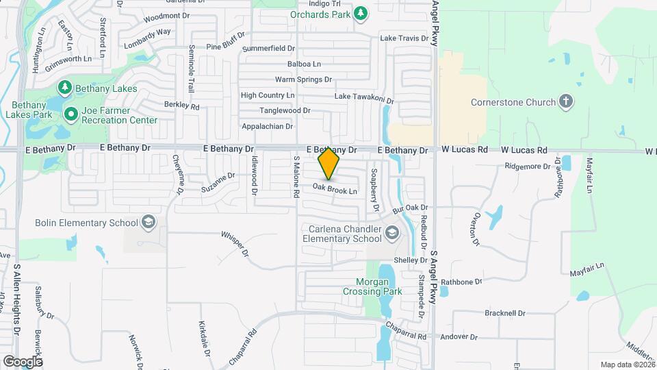 1621 Oak Brook Ln Map and Location Details
